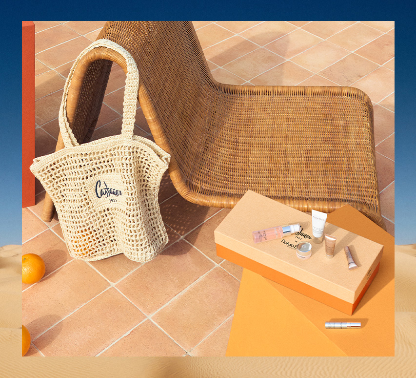 Castañer raffia bag for Natura Bissé